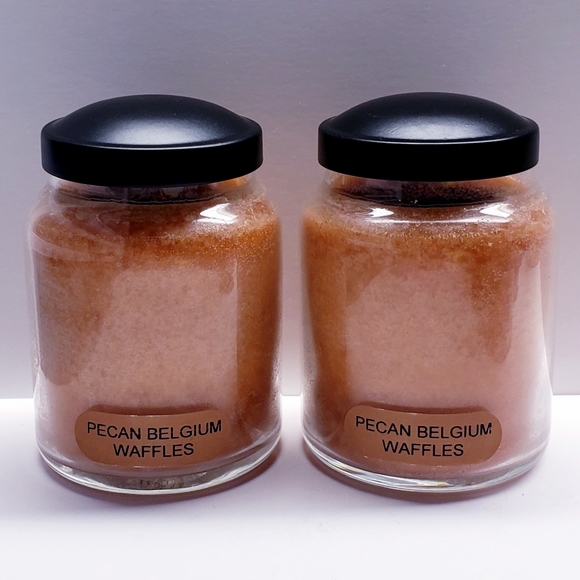 PECAN BELGIUM WAFFLES -A Cheerful Giver Baby Jar Single Wick Candle,6 oz(2 pack) - Picture 1 of 8